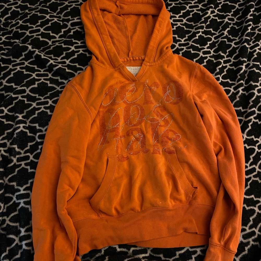 Aeropostale Orange Sweater Casual Comfort